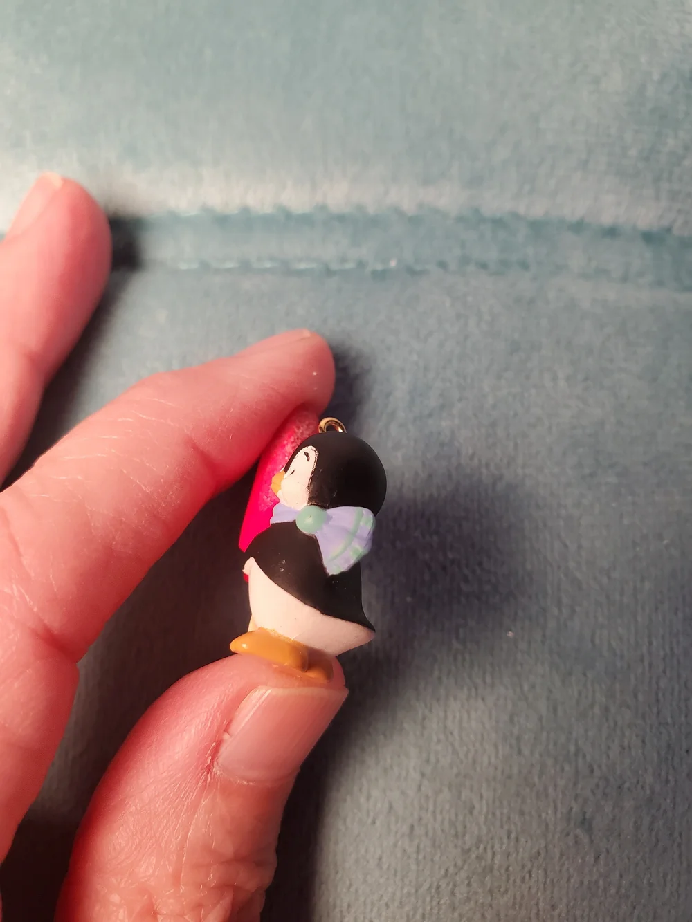 Hallmark Keepsake 2016 Petite Penguins #1 A Tasty Treat Mini Ornament QXM8561
